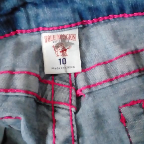True Religion Coral Short End Denim Shorts 10 - Picture 5 of 6